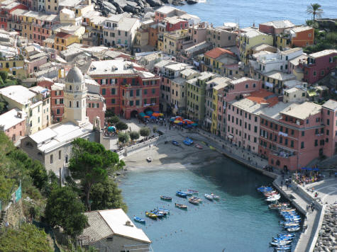 Vernazza Beach at Cinque Terre, Italy